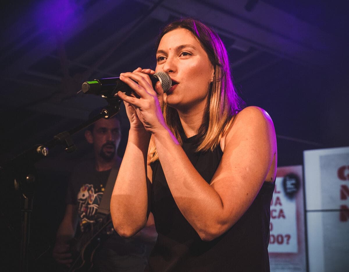 Beatriz Viamonte numa produção musical