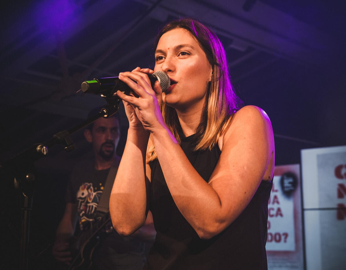 Beatriz Viamonte numa produção musical